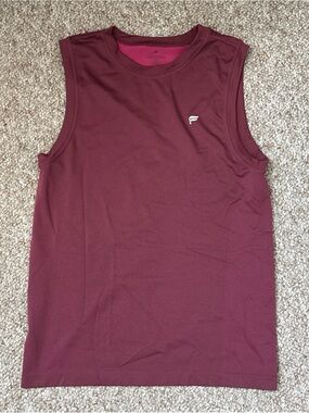 Fabletics Men’s Performance Workout Tank Top Red/Pink Size Small